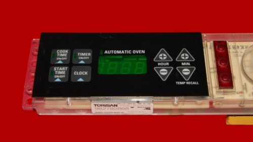 GE Oven Control Board 164D3147G018 | WB27X10129 | OEM Used Tested (overlay fair - Black)