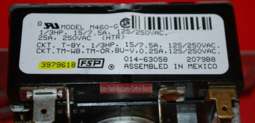 Part # 3979618 Whirlpool Dryer Timer (used, refurbished)