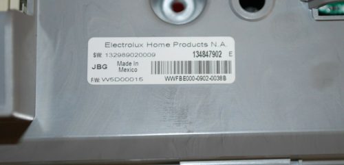 Part # 134855600 - Frigidaire Front Load Washer Control Board (used)