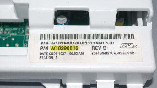 Part # W10296016 | Whirlpool Washer Control Board