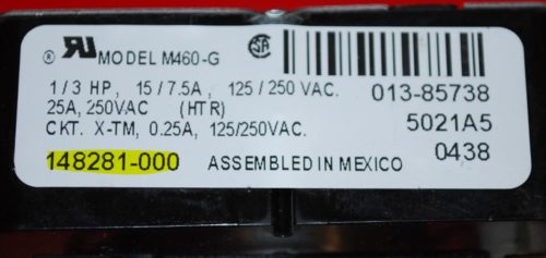 Part # 148281-000 Frigidaire Dryer Timer (used, refurbished)