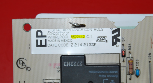 Part # 8522442 | 8272997 - $Kenmore Oven Control Board And Touchpad (used, touch pad good - White)