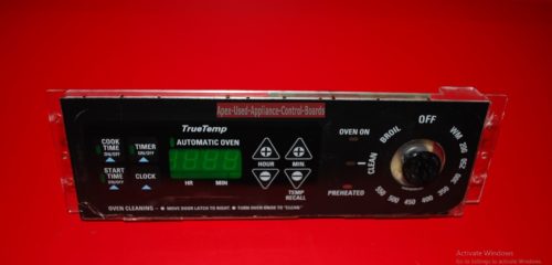 Part # WB27T10102, 164D3762P002 GE Oven Electronic Control Board And Clock (used, overlay fair)