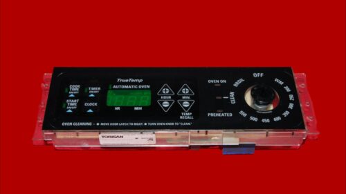 Part # WB27T10102, 164D3762P002 GE Oven Electronic Control Board And Clock (used, overlay fair)