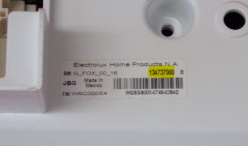 Part # 134737000, WH42X10787 GE Front Load Washer Main Electronic Control Board (used)