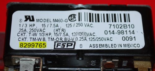 Part # 8299765 Whirlpool Dryer Timer (used, refurbished)