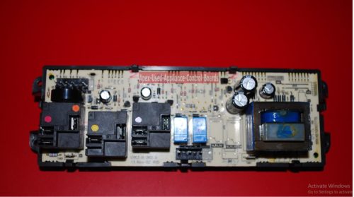 Part # WB27T10473, 164D5063P001 - GE Oven Electronic Control Board (used overlay, good - Bisque)