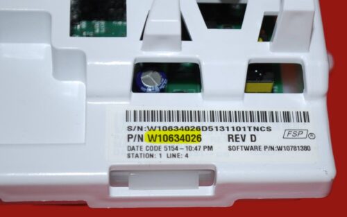 Part # W10634026 Whirlpool Washer Electronic Control Board