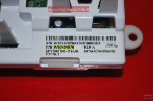 Part # W10484678 Amana Washer Main Control Board (used)