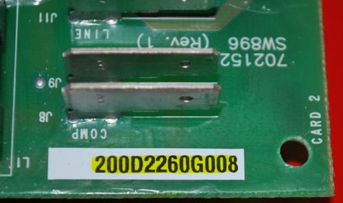 Part # 200D2260G008, WR55X10174 GE Refrigerator Main Board (used)
