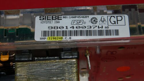 Part # 8053983 | 3196248 Whirlpool Gas Oven Control Board (overlay fair - White)