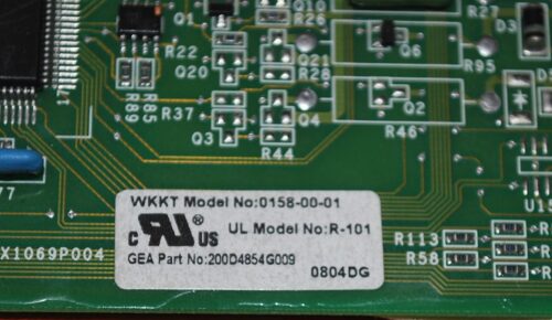 Part # 200D4854G009 GE Refrigerator Main Electronic Control Board (used)