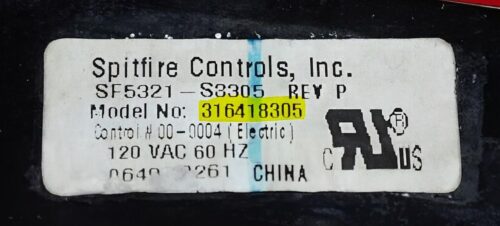 Part # 316557205 | 316418305 | Frigidaire Oven Control Board (overlay fair - Bisque)