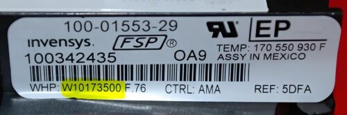 <span class="su-frame su-frame-align-"left" su-frame-style-default"><span class="su-frame-inner">Shop with Confidence. All of our pre-owned appliance electronic control boards have been tested, cleaned, and are guaranteed to work. Every part comes with our standard 6-month warranty. </span></span> This item qualifies for 1-2 Days USPS Express Shipping Option A on the Cart Page. This is a factory original used part. The best way to ensure this is the correct replacement for your appliance is to match the part number on the sticker of your original board to the number listed in the title of this ad. (See picture) Condition Description: Overlay: Color: Power: Condition Scale link Each part has an individual part number that is model-specific. To confirm this part’s compatibility or to get instructions on how to find the correct part #, click this  "Getting Started" link.  **This board fits the following model numbers** MEW6627DDS Model numbers and cross-reference part numbers were obtained from AppliancePartsPros.com Cross-Reference Information:  Thank you for visiting Apex-Used-Appliance-Control-Boards.com, "The Highest Point In Quality - At The Lowest Point In Pricing," the online source for used appliance control boards cleaned, tested, and guaranteed. Fast nationwide shipping.