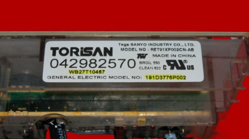 GE Oven Control Board WB27T10467 | 191D3776P002 OEM Used Tested (overlay fair - White)