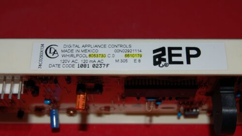 Part # 6610179 | 8053730 | Whirlpool Oven Control Board (overlay fair - Black)