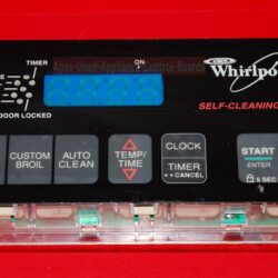 Part # 3196244 Whirlpool Oven Control Board (used, overlay fair)
