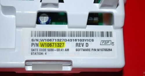 Part # W10671327 | Whirlpool Washer Control Board