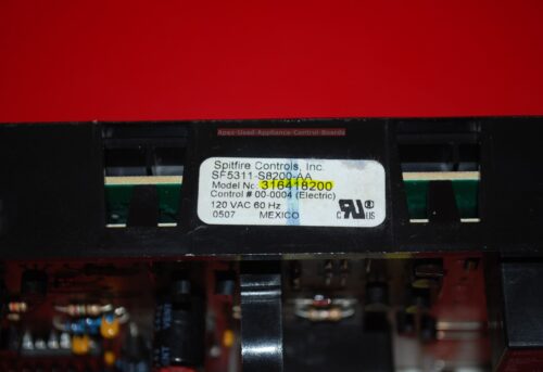 Part # 316418200 Frigidaire Oven Electronic Control Board (used, overlay poor)