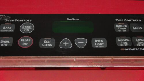 GE Oven Control Board 191D3776P002 | WB27T10467 | OEM Used Tested (overlay fair - Black)