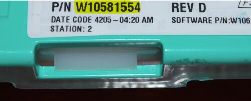 Part # W10581554 | Maytag Washer Control Board