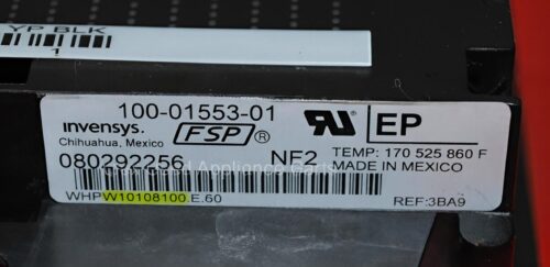 Part # W10840298 | W10108100 | Whirlpool Oven Control Board (overlay excellent - Black)