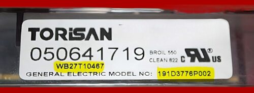 Part # WB27T10467 | 191D3776P002 | GE Oven Control Board (overlay fair - Black)