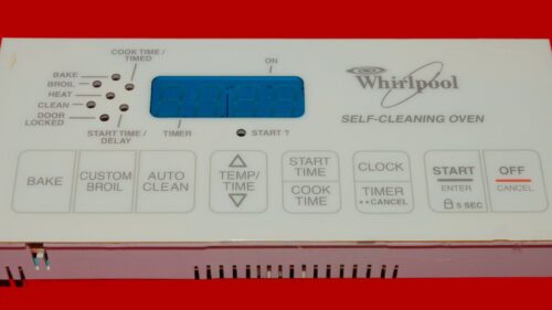 Part # WP6610454 | 6610314 | 8522478 | Whirlpool Oven Control Board (overlay fair - Bisque)