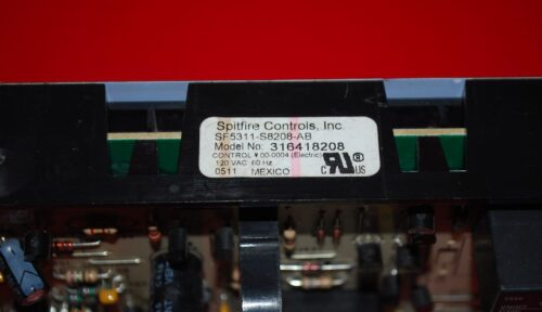 Part # 316418208 Kenmore Oven Electronic Control Board (used, overlay fair - Yellow/White)