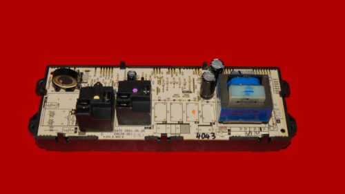 GE Oven Control Board WB27T10380 | 191D3159P128 | OEM Used Tested (overlay good - Black)