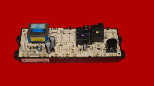 GE Oven Control Board WB27T10380 | 191D3159P128 | OEM Used Tested (overlay good - Black)