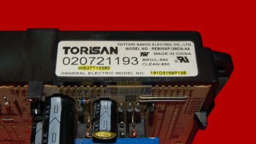 GE Oven Control Board WB27T10380 | 191D3159P128 | OEM Used Tested (overlay good - Black)
