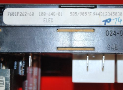 Part # 7601P262-60 | 74001319 - Maytag Oven Control Board (used, overlay good - White)