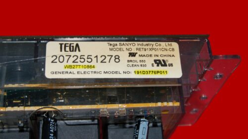 Part # WB27T10864 | 191D3776P011 | GE Oven Control Board (overlay good - Silver)
