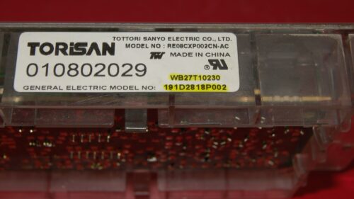GE Oven Control Board WB27T10230 | 191D2818P002 | OEM Used Tested (overlay good - White)