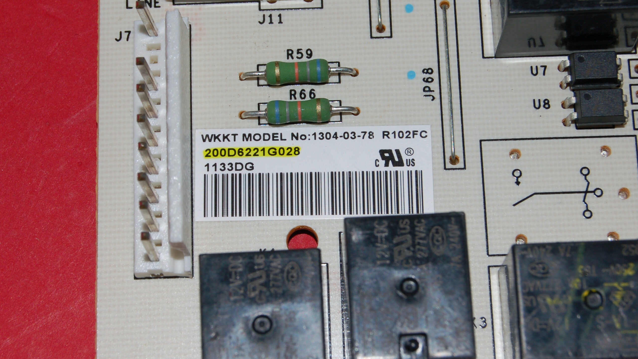 Part # WR55X11036 | 200D6221G028 | GE Refrigerator Control Board