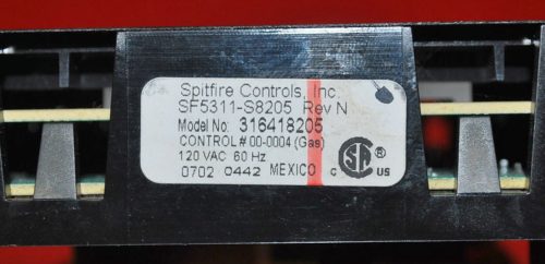 Part # 316418205 - Frigidaire Oven Control Board (used, overlay good - Black)