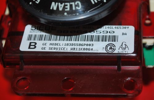 Part # WB11K0064 | 183D558GP003 - GE Oven Control Board (used, overlay fair - Black)