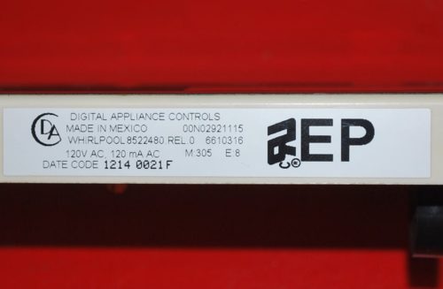 Part # 6610316, 8522480 - Whirlpool Oven Control Board (used, overlay fair)