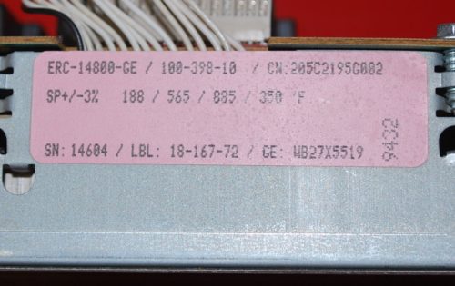 Part # WB27X5519 | WB27X5534 - GE Oven Control Board (used, overlay good - Yellow)