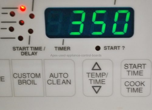 Part # 9754130 - Estate Oven Control Board (used, overlay good - White)