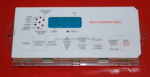 Part # 9754130 - Estate Oven Control Board (used, overlay good - White)