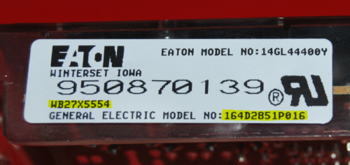 Part # WB27X5554 | 164D2851P016 | GE Oven Control Board (overlay fair - Black)