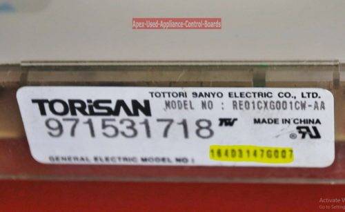 Part # 164D3147G007 - GE Oven Electronic Control Board (used, overlay good - white)