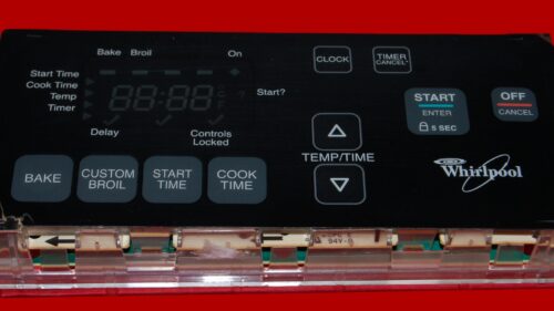Part # WP6610449 | 6610449 | 9761112 | Whirlpool Gas Oven Control Board (overlay fair - Black)