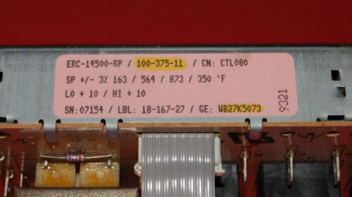GE Oven Control Board 100-375-11 | WB27K5073 | OEM Used Tested (overlay fair - Black)