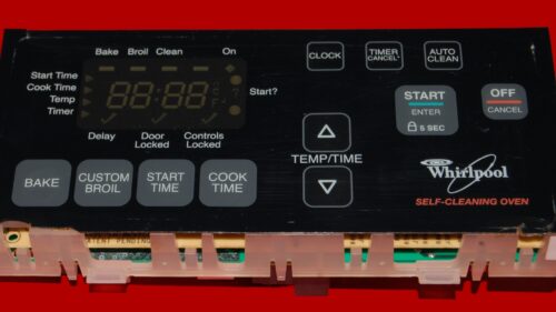 Whirlpool Oven Control Board 6610453 | 9760300 | OEM Used Tested (overlay fair - Black)
