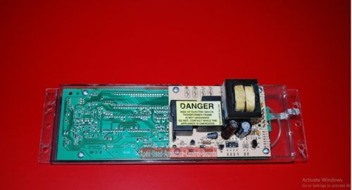Part # WB27X5524, 164D2851P010 GE Oven Electronic Control Board (used, overlay fair)