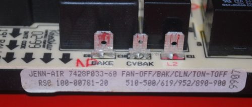 Part # 7428P033-60 - Jenn-Air Range Control Board (used, Electronics Only)