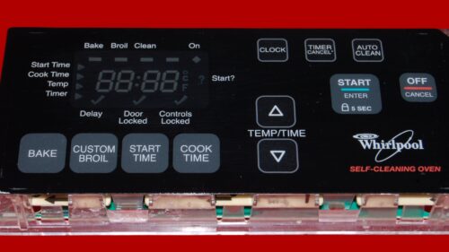 Part # WP6610449 | 6610449 | 9761112 | Whirlpool Gas Oven Control Board (overlay fair - Black)